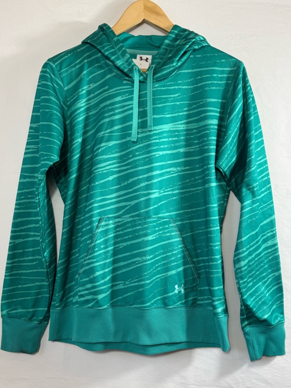 Under Armour Teal Athletic Hoodie with Subtle Logo